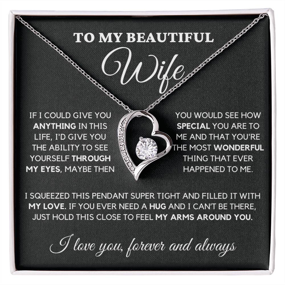 To My wife-Finding You Was Fate-Forever Love Necklace, A Celebration Of Love