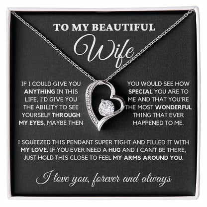 To My wife-Finding You Was Fate-Forever Love Necklace, A Celebration Of Love