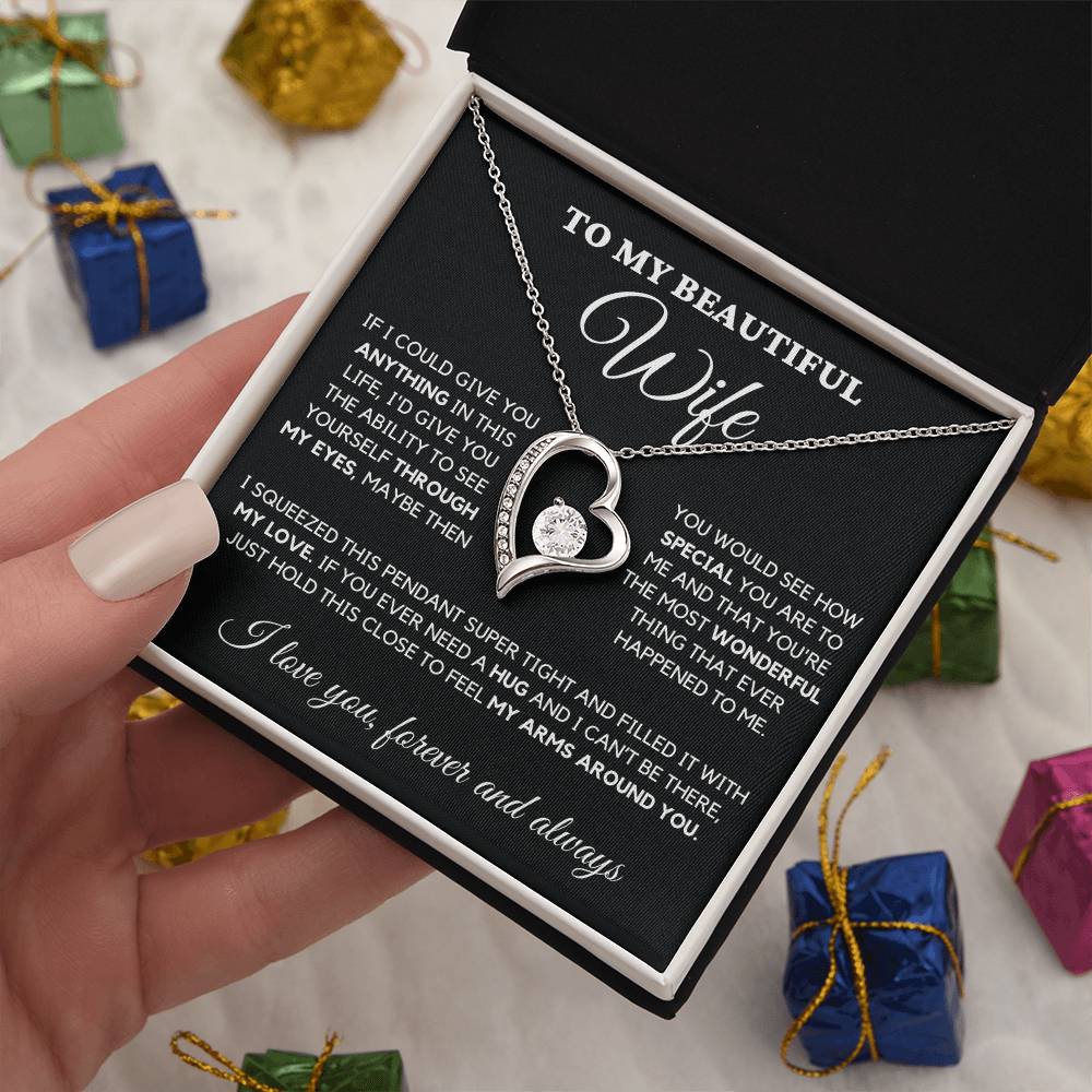 To My wife-Finding You Was Fate-Forever Love Necklace, A Celebration Of Love