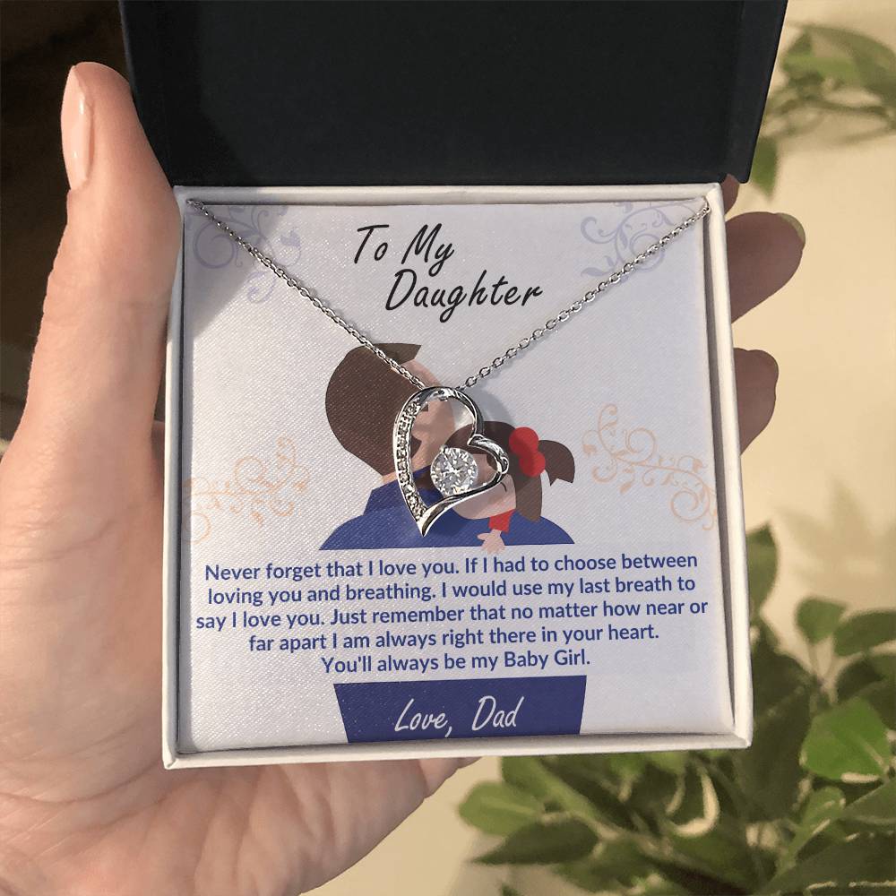 To My Daughter-Last Breath- Endless Love Necklace From Dad