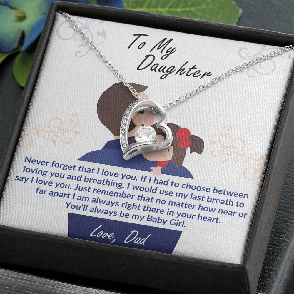 To My Daughter-Last Breath- Endless Love Necklace From Dad