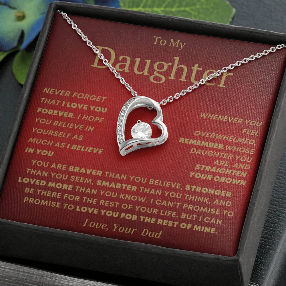 To My Daughter- Forever Love Necklace