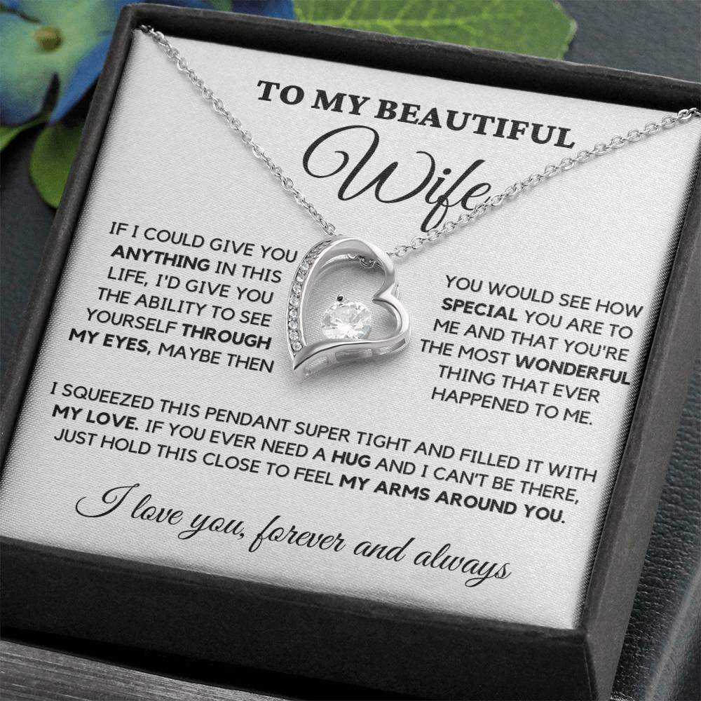 To My Wife- I Promise To Be Your Last-Forever Love Necklace