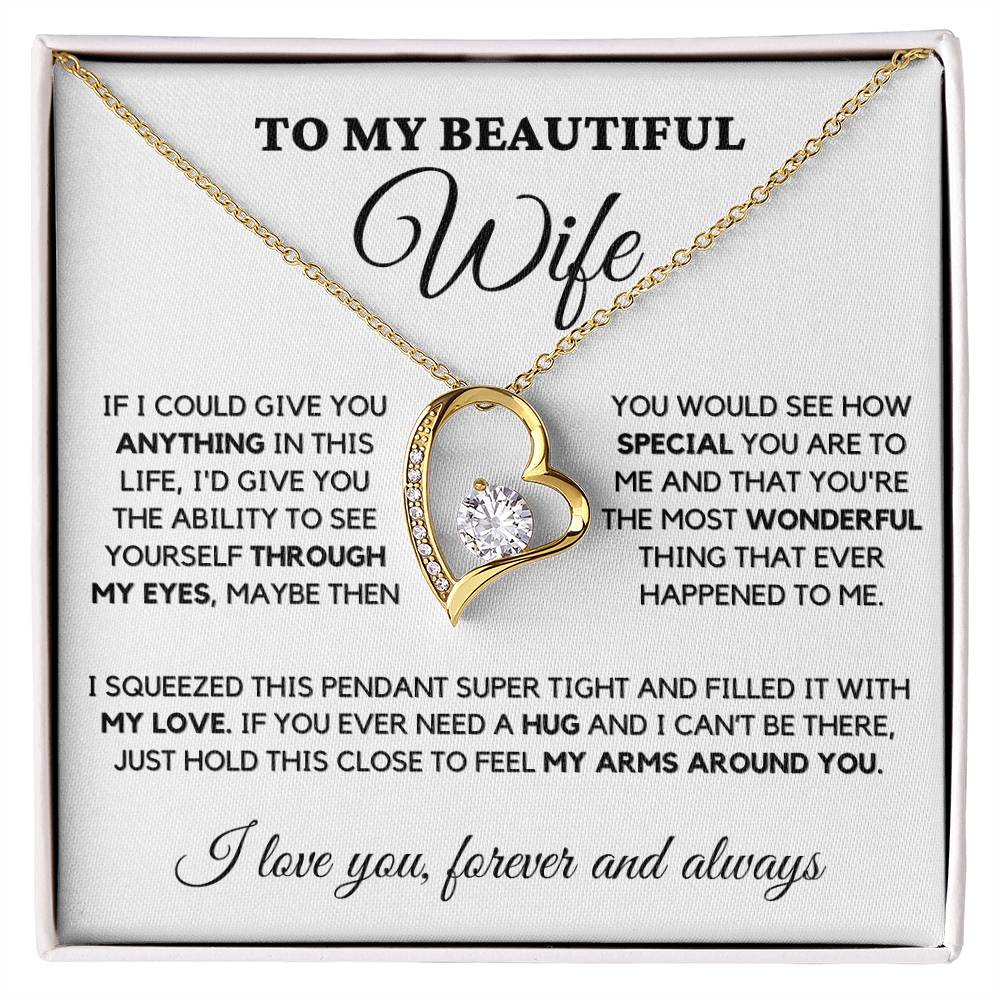 To My Wife- I Promise To Be Your Last-Forever Love Necklace