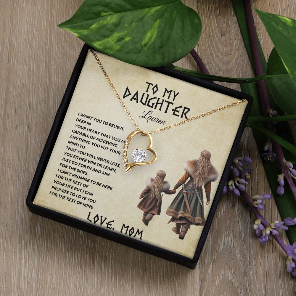 To My Daughter Believe-Endless Love Necklace- From Mom