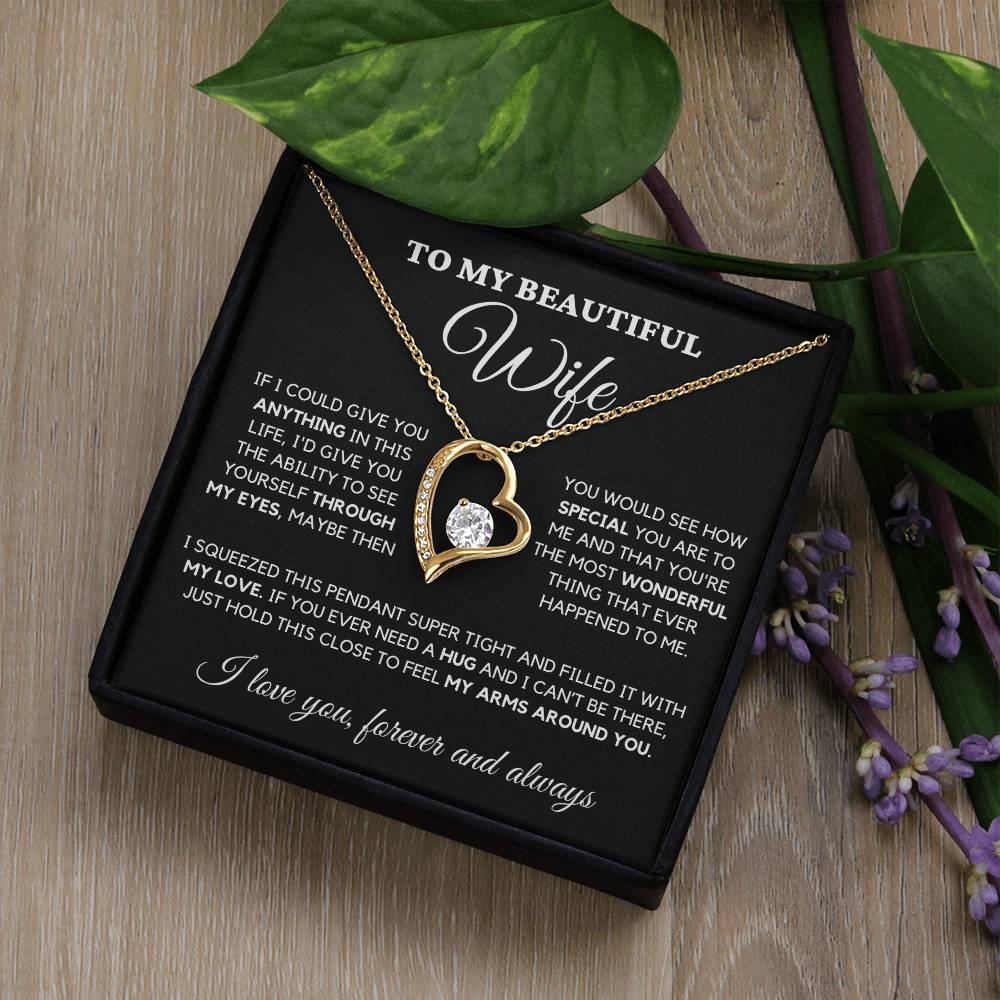 To My wife-Finding You Was Fate-Forever Love Necklace, A Celebration Of Love