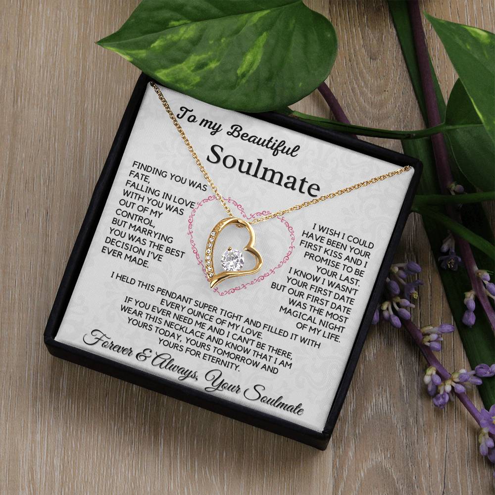 To My Beautiful Soulmate-Forever Love Necklace