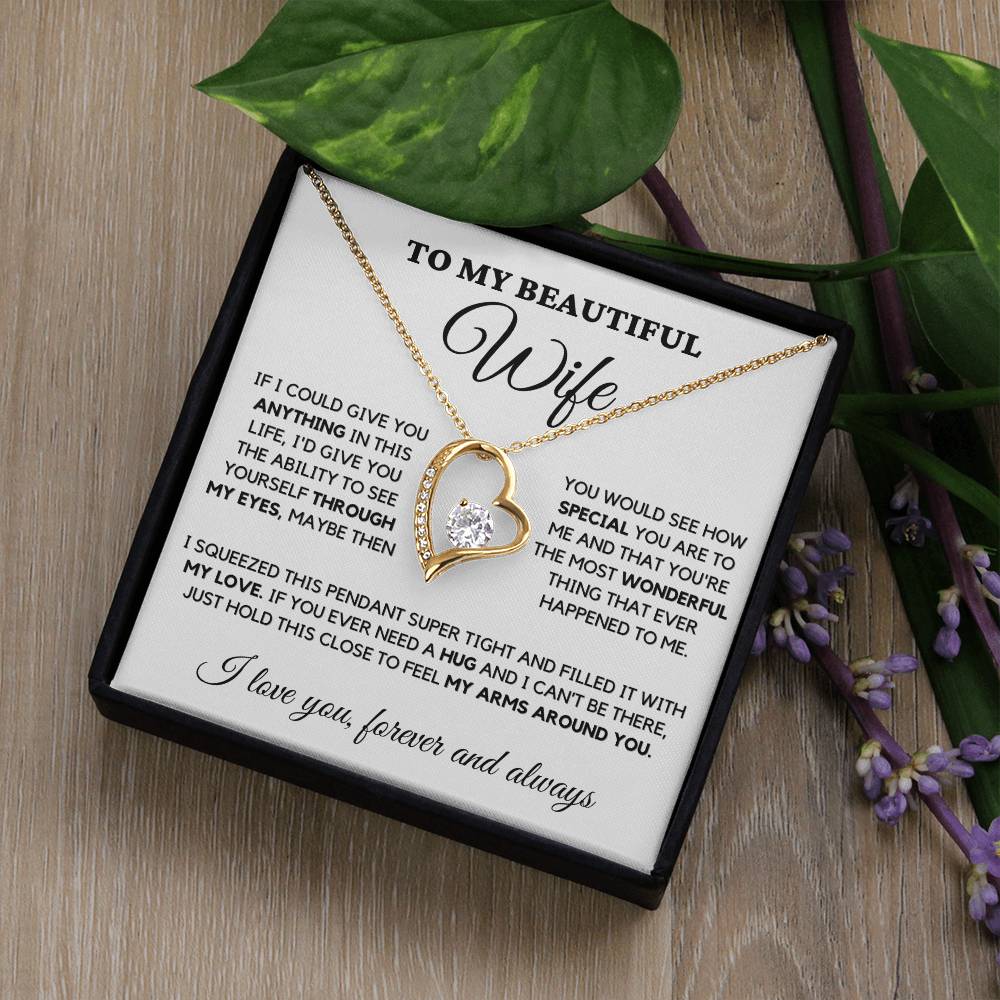 To My Wife- I Promise To Be Your Last-Forever Love Necklace