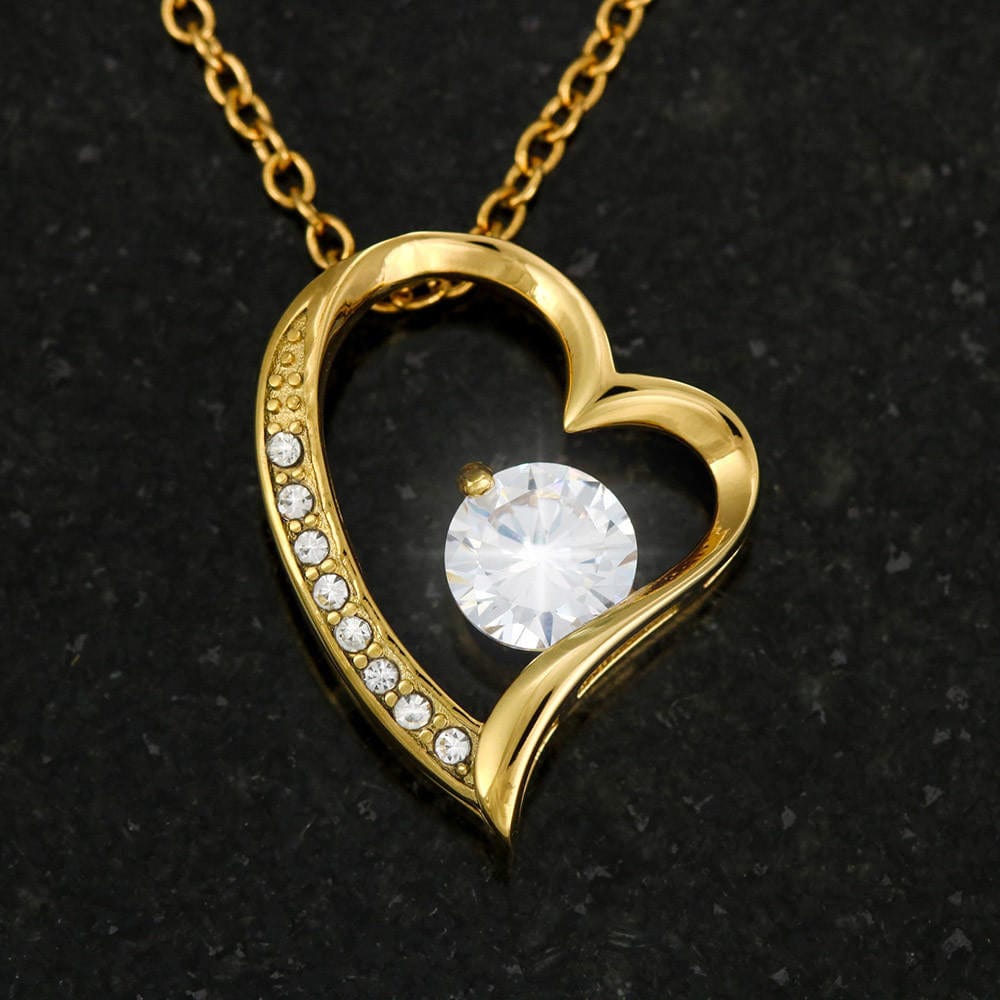 To My Daughter-Always remember you mean the world to me. Endless Love Necklace.