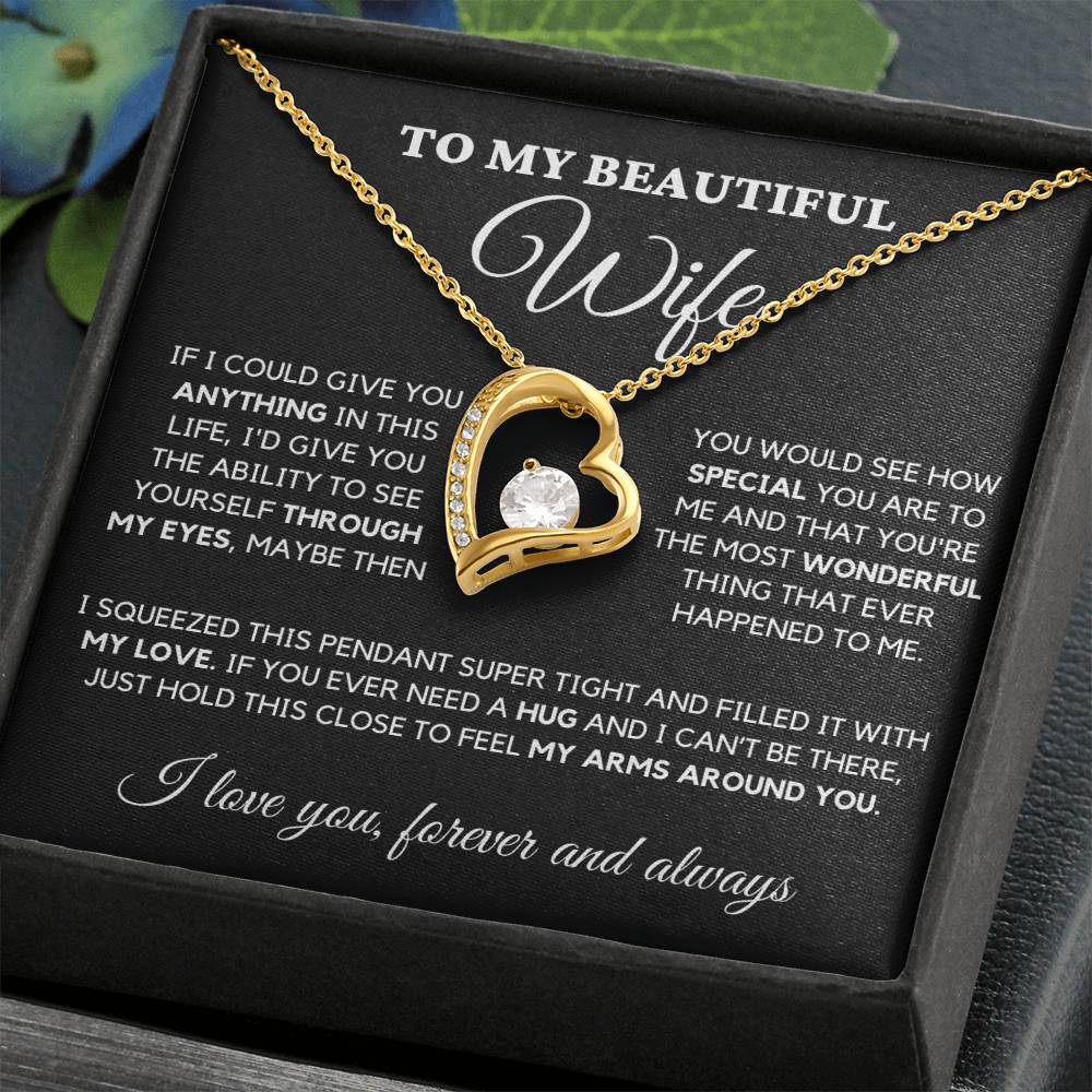 To My wife-Finding You Was Fate-Forever Love Necklace, A Celebration Of Love