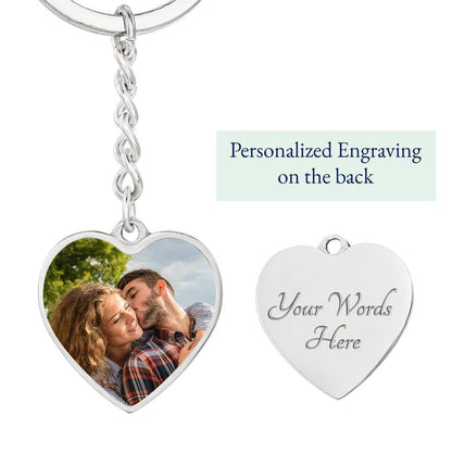 Custom Photo Keychain-Guardian Angel