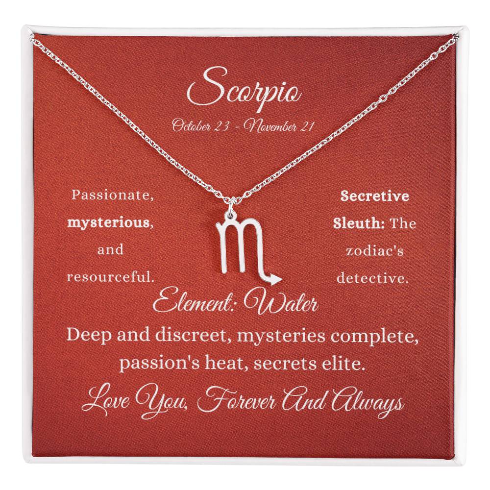 Scorpio Zodiac Necklace