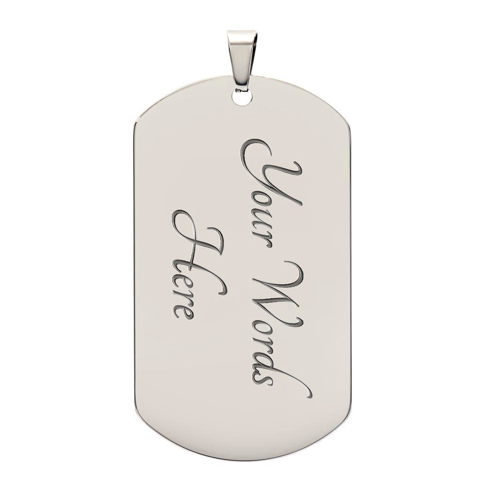 Military dog Tag Darkest Hour