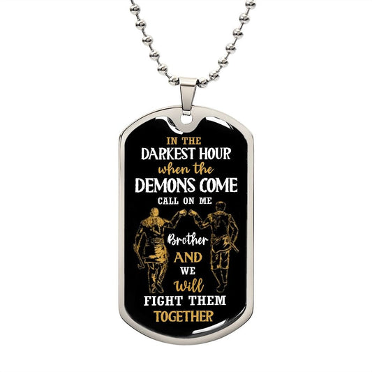 Military dog Tag Darkest Hour