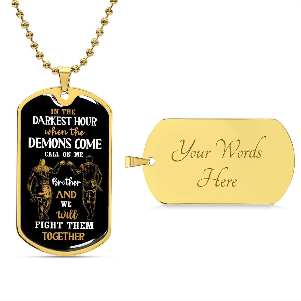 Military dog Tag Darkest Hour