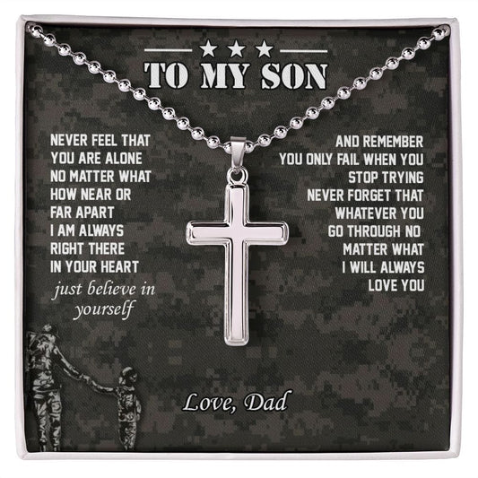 To My Son - Cross Necklace