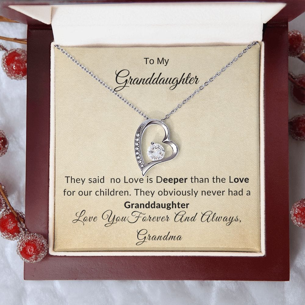 Forever Love Necklace-Granddaughter- Grandma