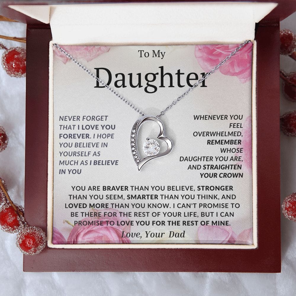 Forever Love Necklace For My Daughter- Dad