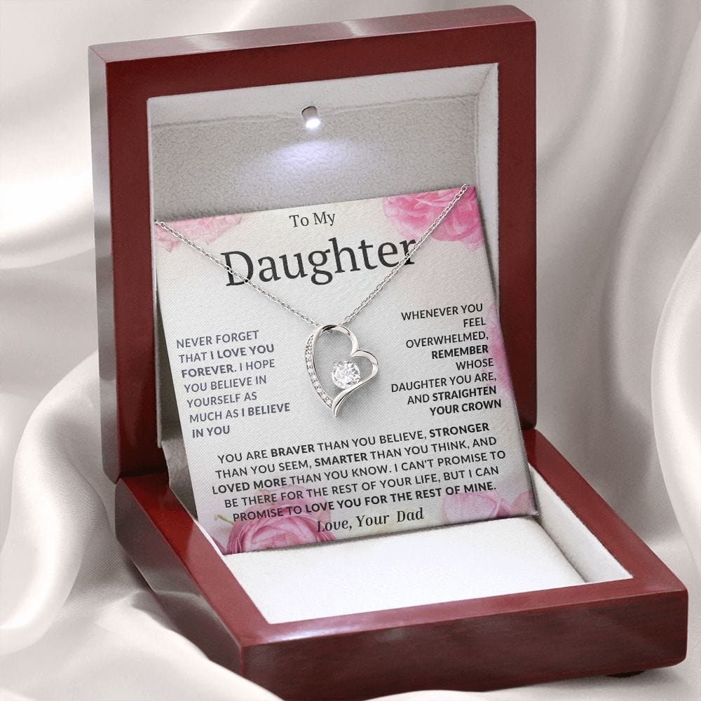 Forever Love Necklace For My Daughter- Dad