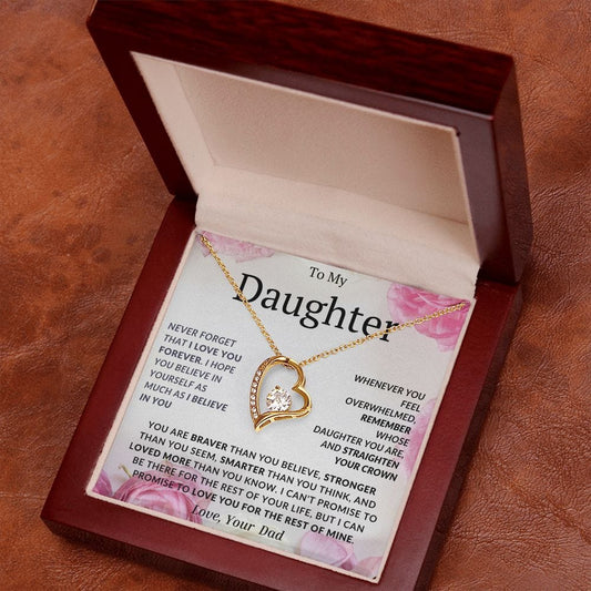 Forever Love Necklace For My Daughter- Dad