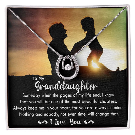 Granddaughter-You Are Always In My Heart- Lucky In Love Necklace