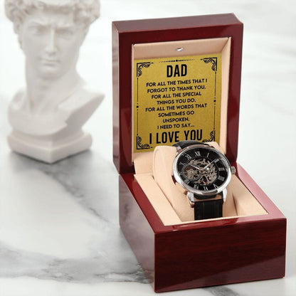 Dad- For All the Times- Openwork Watch