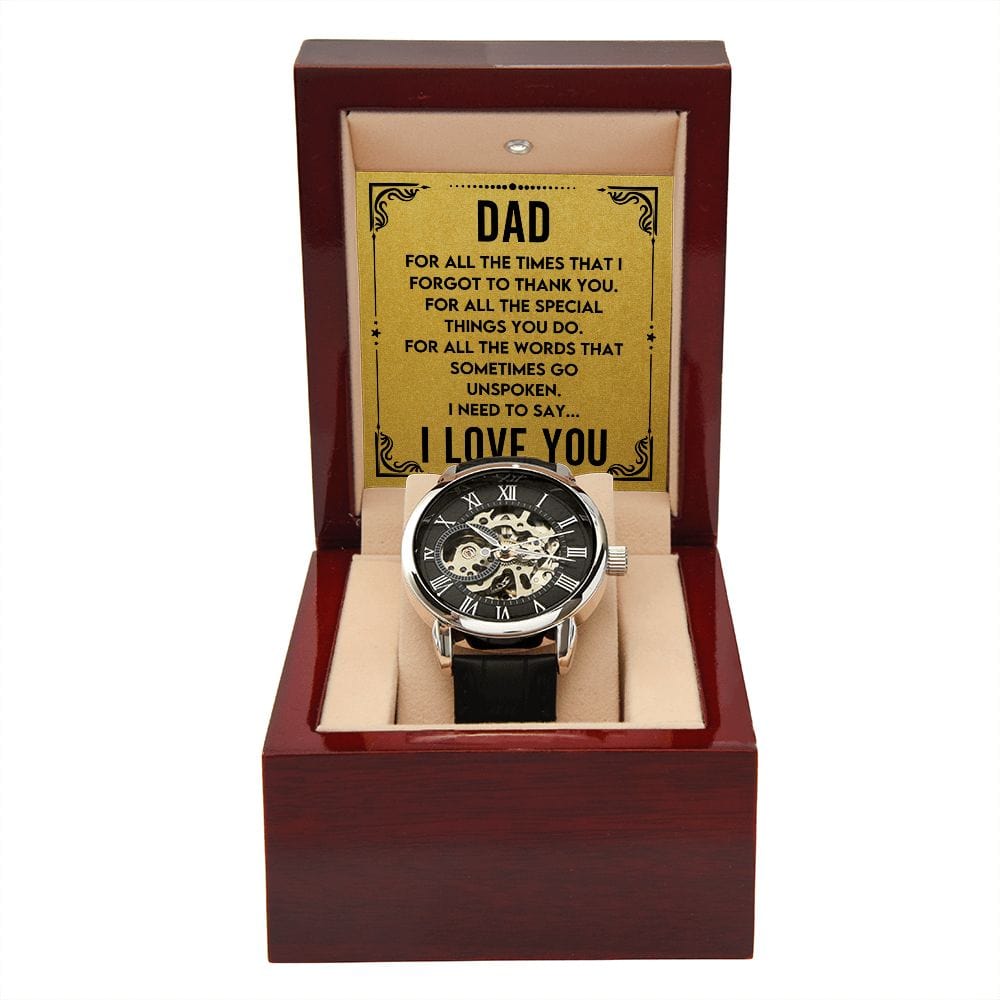 Dad- For All the Times- Openwork Watch