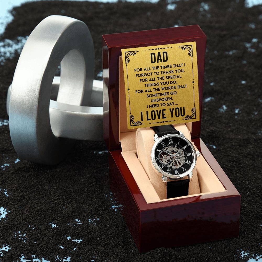 Dad- For All the Times- Openwork Watch