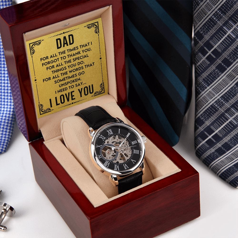 Dad- For All the Times- Openwork Watch