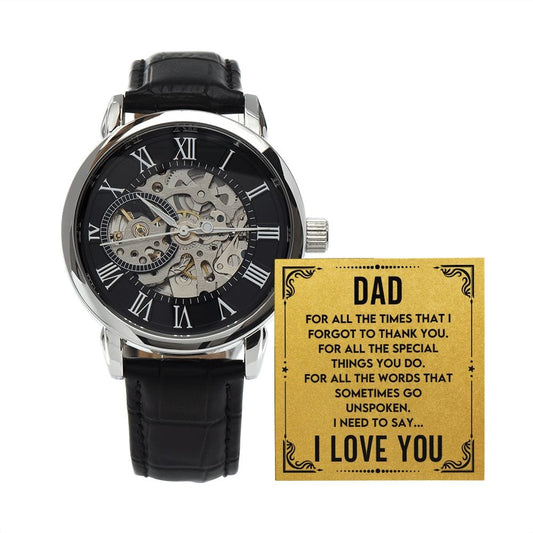 Dad- For All the Times- Openwork Watch