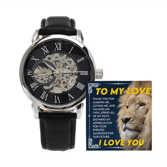 To My Love- Openwork Watch