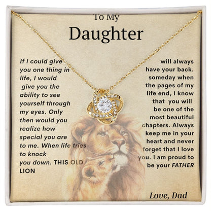 Love Knot Necklace-Proud To Be Your Father