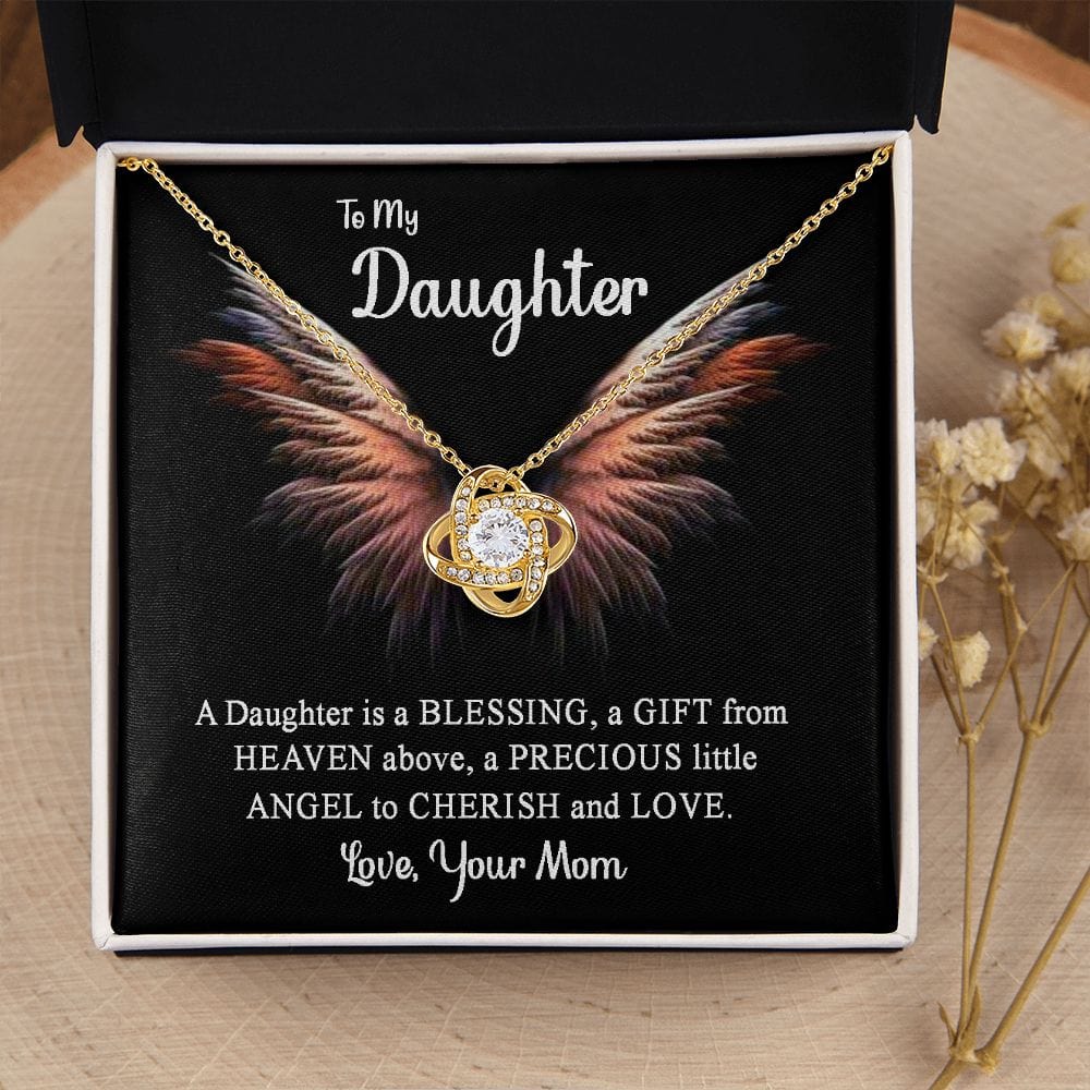 To My Daughter - Love Knot Necklace