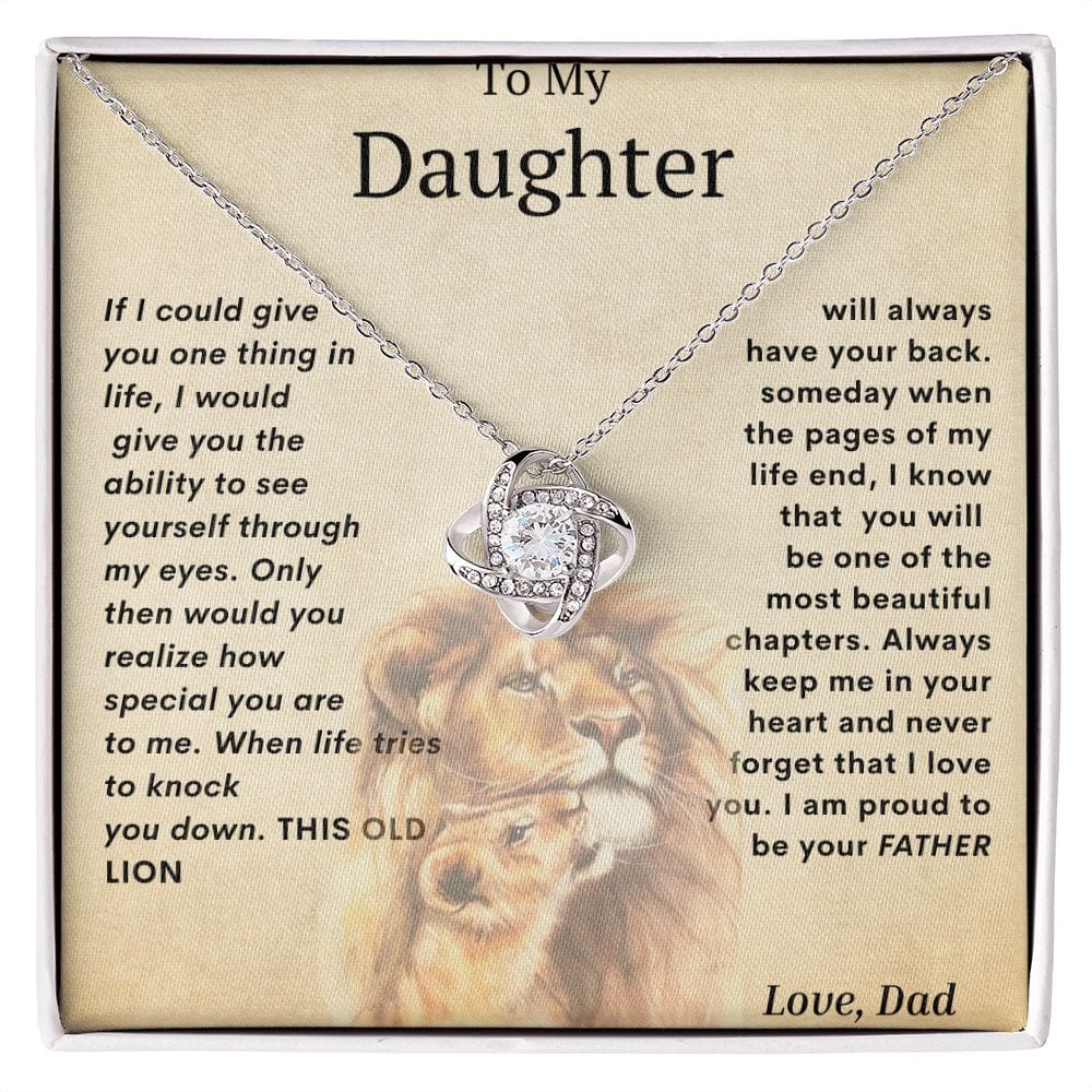 Love Knot Necklace-Proud To Be Your Father