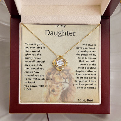 Love Knot Necklace-Proud To Be Your Father