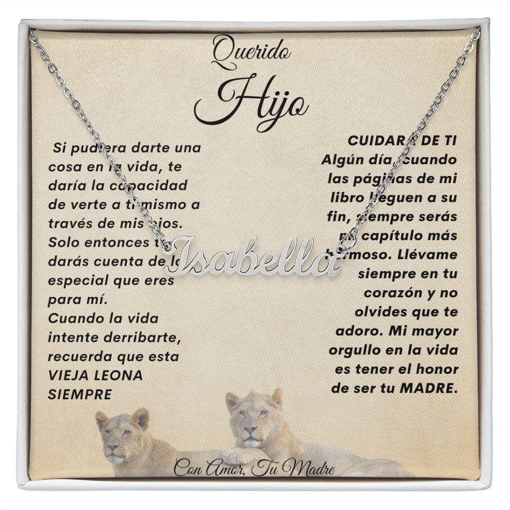 Querido Hijo Cadena Con Nombre, Personalizado. Unisex- Elija El Nombre