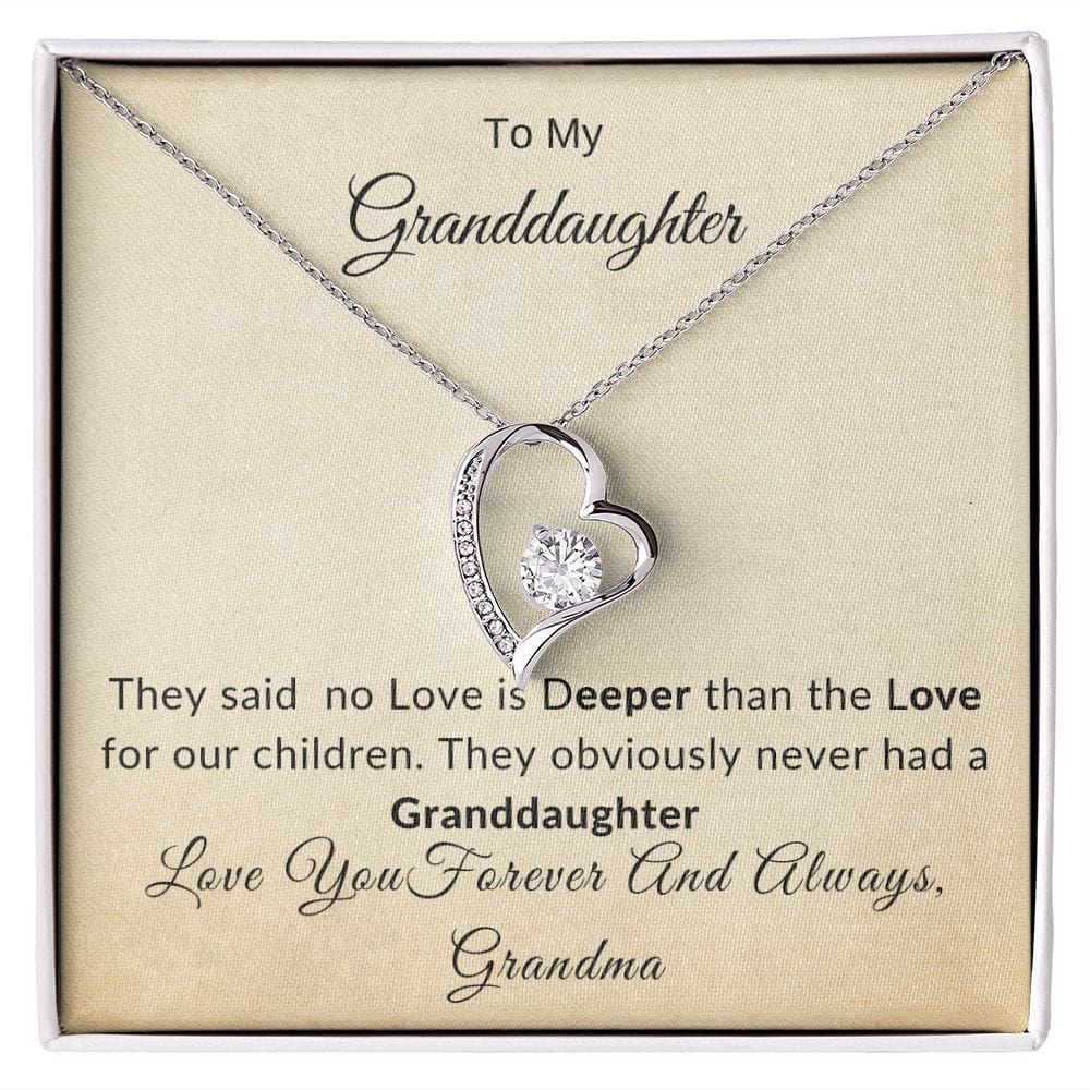 Forever Love Necklace-Granddaughter- Grandma