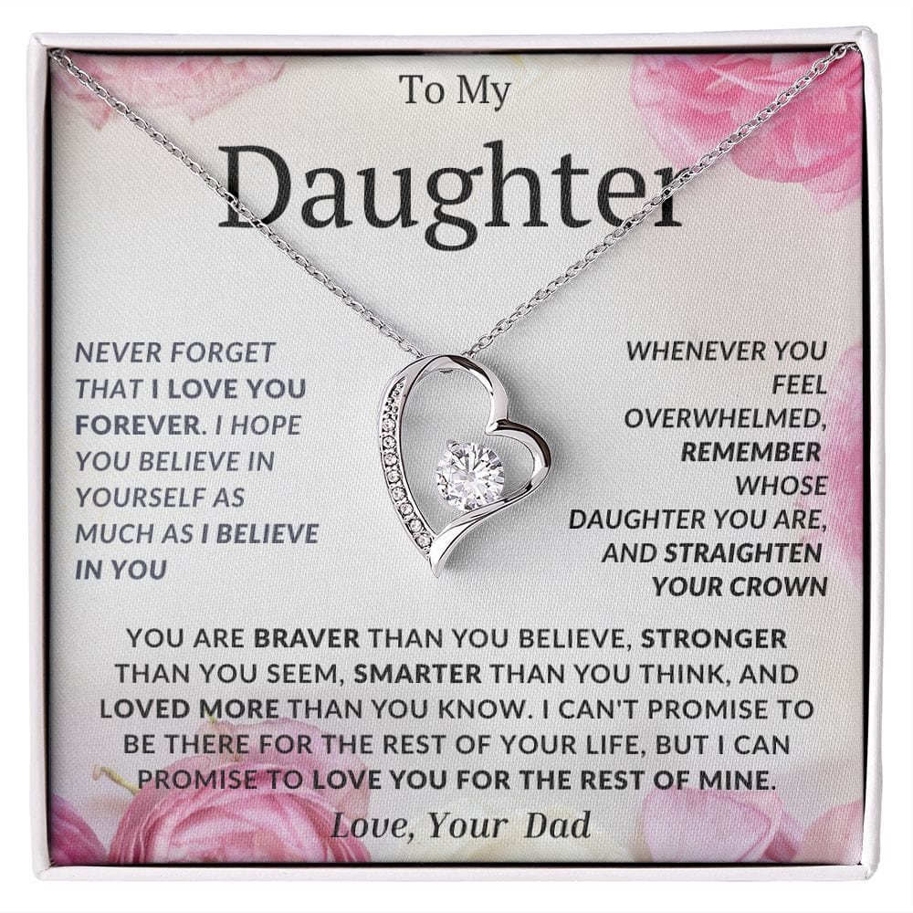 Forever Love Necklace For My Daughter- Dad