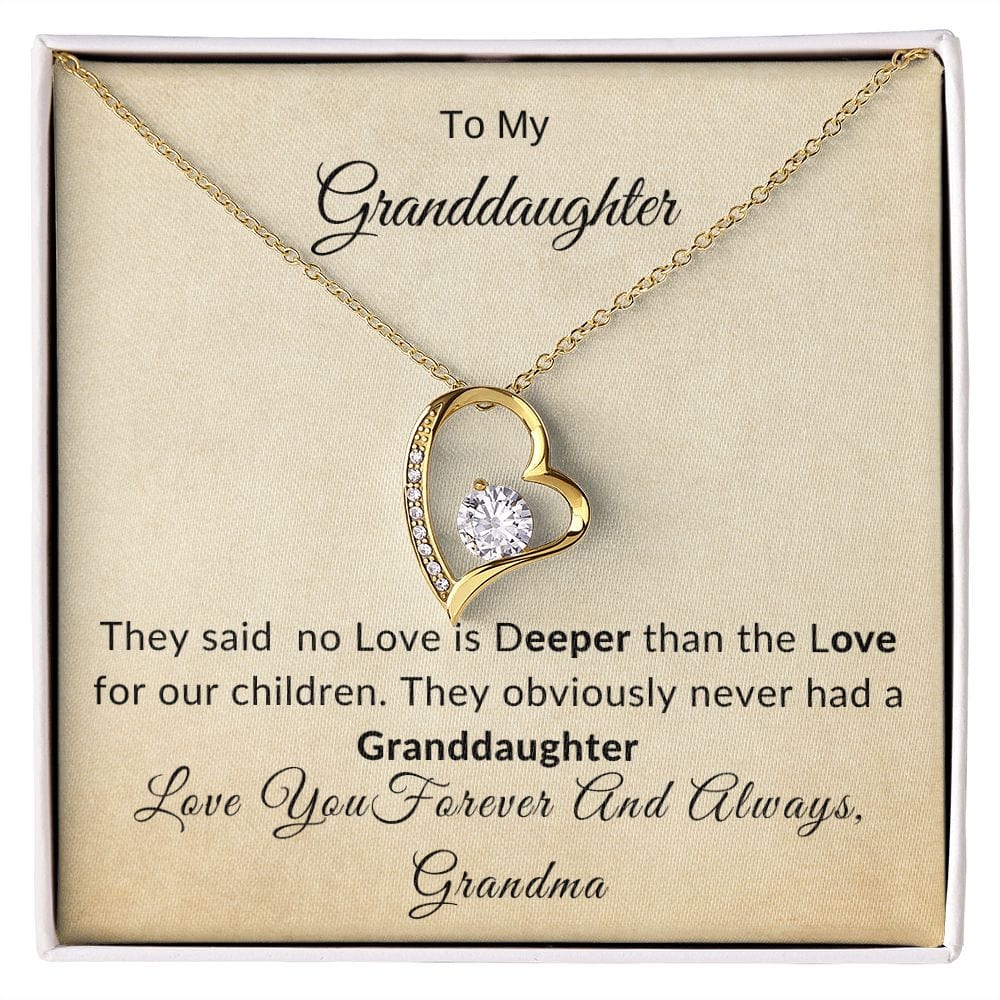 Forever Love Necklace-Granddaughter- Grandma