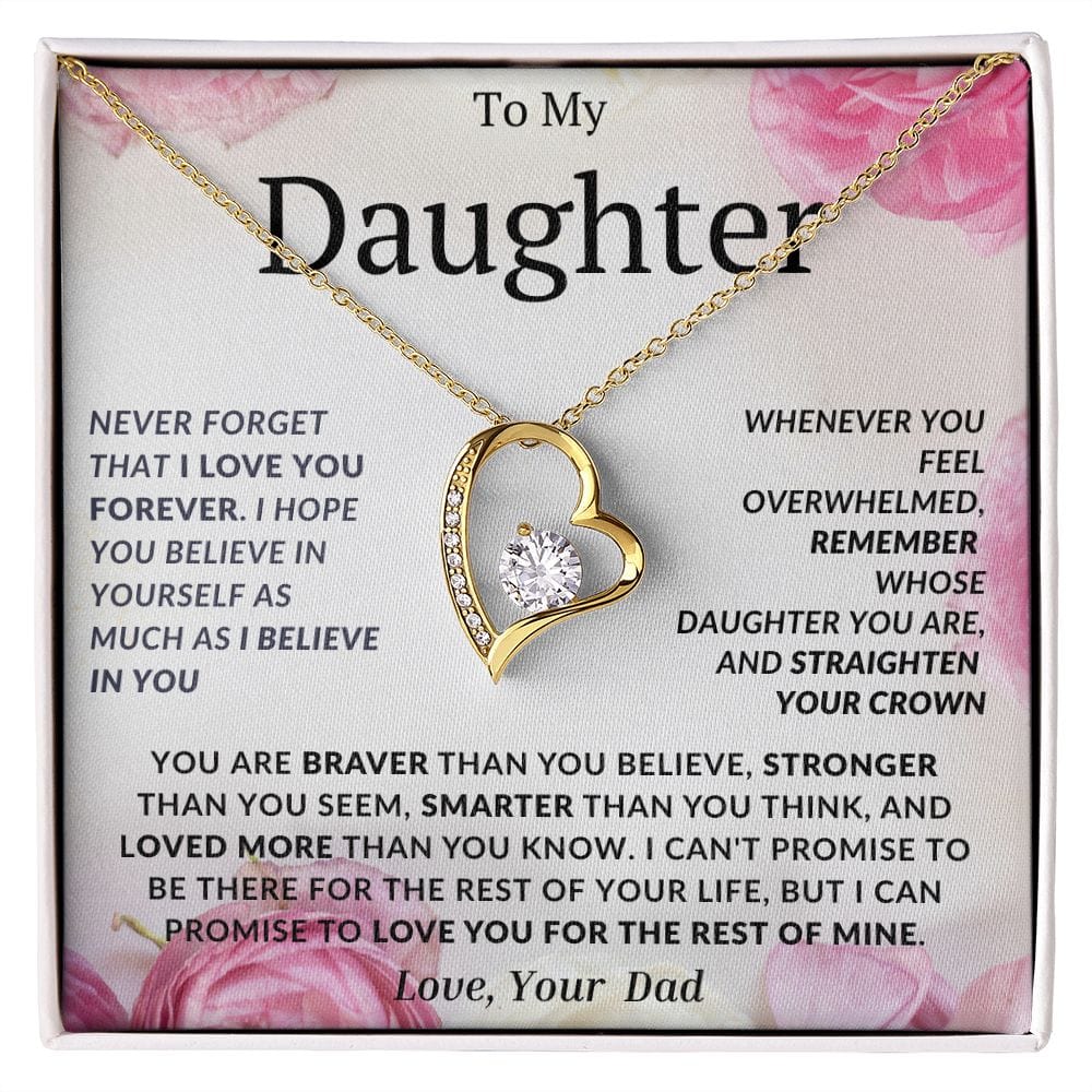 Forever Love Necklace For My Daughter- Dad